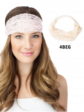 Stretch Lace Ribbon Headband